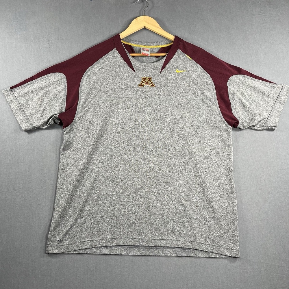 Minnesota Golden Gophers Nike Dri-Fit Short Sleeve Shirt Men's  XL
